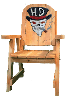  Biker chair, deck chair, deck lounge chair